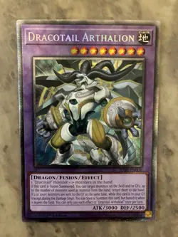 Yugioh! TCG - Dracotail Arthalion - Starlight Rare- Justice Hunters - JUSH-EN006 - Image 1