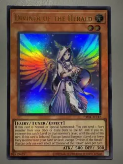 Yugioh Asian English Diviner of the Herald CR04-AE147 Ultra Rare Pack Fresh NM - Image 1