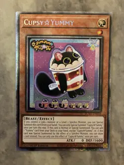 Yugioh! TCG - Cupsy Yummy - Starlight Rare - Justice Hunters - JUSH-EN016 - 1st - Image 1