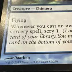 MTG 2013 PRESCIENT CHIMERA - CREATURE 59/249 - Magic Gathering card - Image 2