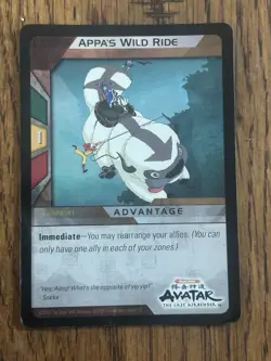 Avatar Last Airbender Appa's Wild Ride Promo Upper Deck QuickStrike Trading Card - Image 1