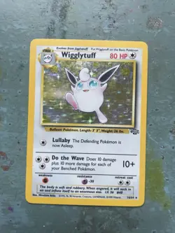 Wigglytuff Pokemon Card - 16/64 TCG Jungle Set Rare Holo - Image 1
