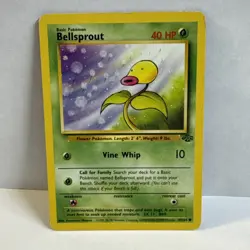 Pokemon TCG Bellsprout Jungle Card 49/64 Unlimited Common LP Vintage - Image 1