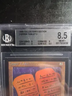 MTG Copper Tablet *Collectors Edition" Graded 8.5 - Image 2