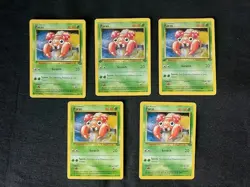 Paras Scratch/Spore 40 HP Pokemon Jungle TCG Card 59/64 - Lot of 5 - Image 1