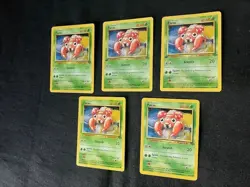 Paras Scratch/Spore 40 HP Pokemon Jungle TCG Card 59/64 - Lot of 5 - Image 3