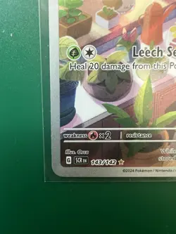 Pokemon TCG Bulbasaur Stellar Crown Illustration Holo Card 143/142 - Image 5