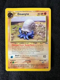 Omastar Squeeze/Spike Barrage 80 HP Pokemon Neo Discovery TCG Card 43/75 - Image 1