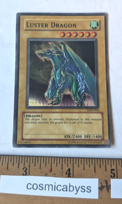 Luster Dragon Foil Yu-gi-oh! CCG card 1996 - Image 1