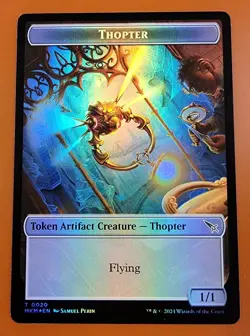 1x Thopter & Bat (0004) | FOIL TOKEN | Murders at Karlov Manor | MTG Magic Cards - Image 1