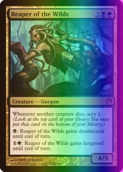 MTG Magic the Gathering Reaper of the Wilds (201/260) Theros LP FOIL - Image 1