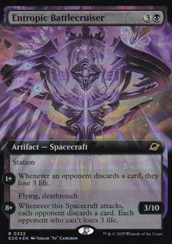 MTG Edge of Eternities - Entropic Battlecruiser - EOE 332 - FOIL - Image 2