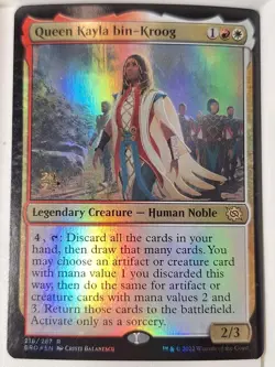 Queen Kayla bin-Kroog - FOIL - The Brothers' War - Magic the Gathering MTG - Image 1