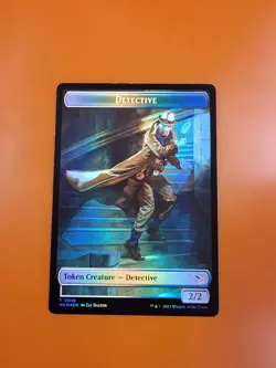 1x Detective & Voja Fenstalker (13) | FOIL TOKEN | Murders at Karlov Manor | MTG - Image 3