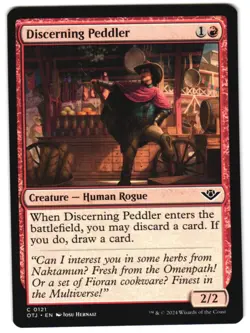 Discerning Peddler 121 C Outlaws of Thunder Junction NM MTG - Image 1