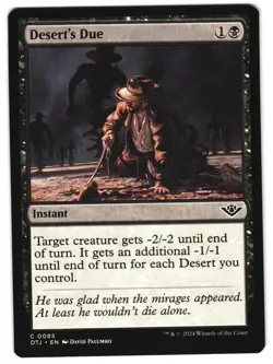 Desert's Due 85 C Outlaws of Thunder Junction NM MTG - Image 1