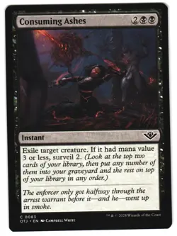Consuming Ashes 83 C Outlaws of Thunder Junction NM MTG - Image 1