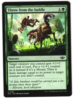 Throw from the Saddle 185 C Outlaws of Thunder Junction NM MTG - Image 1