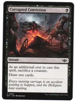 Corrupted Conviction 84 C Outlaws of Thunder Junction NM MTG - Image 1