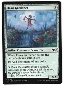 Oasis Gardener 246 C Outlaws of Thunder Junction NM MTG - Image 1