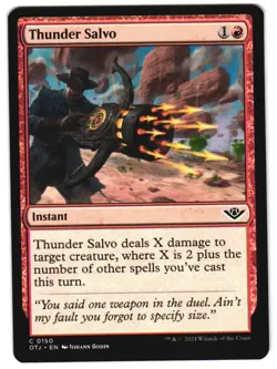 Thunder Salvo 150 C Outlaws of Thunder Junction NM MTG - Image 1