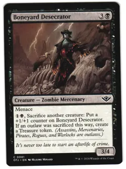 Boneyard Desecrator 81 C Outlaws of Thunder Junction NM MTG - Image 1