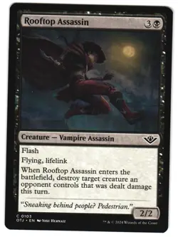Rooftop Assassin 103 C Outlaws of Thunder Junction NM MTG - Image 1