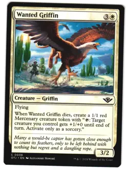 Wanted Griffin 38 C Outlaws of Thunder Junction NM MTG - Image 1