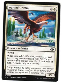 Wanted Griffin 38 C Outlaws of Thunder Junction NM MTG - Image 1