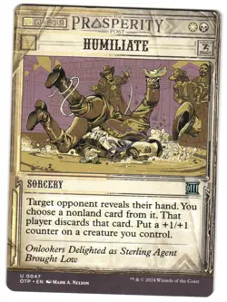Humiliate 47 U Outlaws of Thunder Junction: Breaking News NM MTG - Image 1