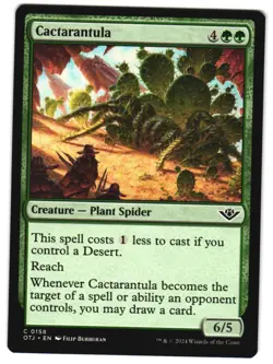 Cactarantula 158 C Outlaws of Thunder Junction NM MTG - Image 1