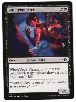 Vault Plunderer 114 C Outlaws of Thunder Junction NM MTG - Image 1
