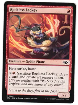 Reckless Lackey 140 C Outlaws of Thunder Junction NM MTG - Image 1