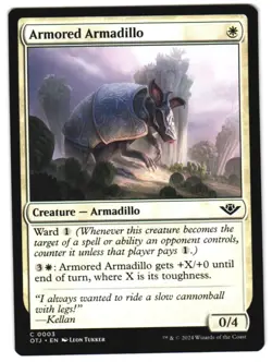Armored Armadillo 3 C Outlaws of Thunder Junction NM MTG - Image 1