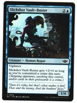 Slickshot Vault-Buster 68 C Outlaws of Thunder Junction NM MTG - Image 1