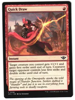 Quick Draw 138 C Outlaws of Thunder Junction NM MTG - Image 1