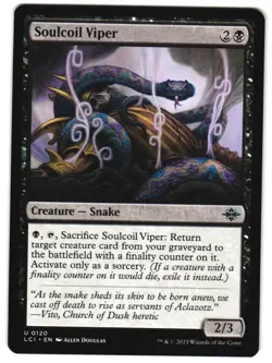 Soulcoil Viper 120 U The Lost Caverns of Ixalan NM MTG - Image 1