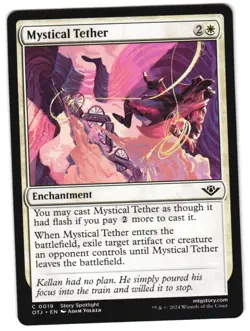 Mystical Tether 19 C Outlaws of Thunder Junction NM MTG - Image 1