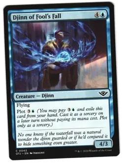Djinn of Fool's Fall 43 C Outlaws of Thunder Junction NM MTG - Image 1