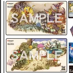MTG Great War Festival Playmat Final Fantasy Token Moogle chocobo set Japan NEW - Image 3