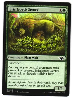 Bristlepack Sentry 156 C Outlaws of Thunder Junction NM MTG - Image 1