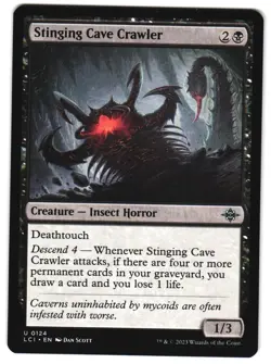 Stinging Cave Crawler 124 U The Lost Caverns of Ixalan NM MTG - Image 1