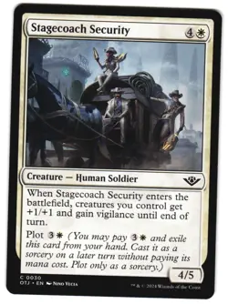 Stagecoach Security 30 C Outlaws of Thunder Junction NM MTG - Image 1