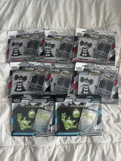 Lot of 8 Pokemon Black Bolt and White Flare Tech Sticker Collection New Sealed - Image 1