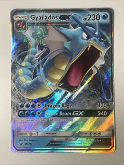 Pokemon Gyarados GX SM212 Hidden Fates Holo Black Star Promo LP - Image 3