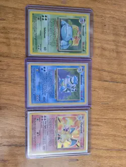 Pokemon TCG Base Set Holo Charizard Venusaur And Blastoise - Image 1