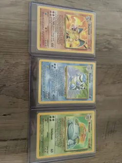 Pokemon TCG Base Set Holo Charizard Venusaur And Blastoise - Image 1