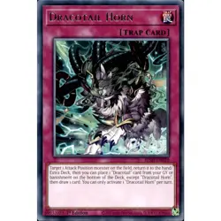 Yugioh! 3X Dracotail Horn JUSH-EN010 Rare 1st Edition NM Justice Hunters - Image 1
