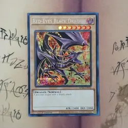 Red-Eyes Black Dragon RA04-EN109 Platinum Secret Rare Holo NM Yugioh Card - Image 1