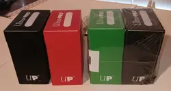Ultra Pro Set Of 4 Light Color Deck Boxes Magic Pokemon YuGiOh Card Storage Box - Image 1